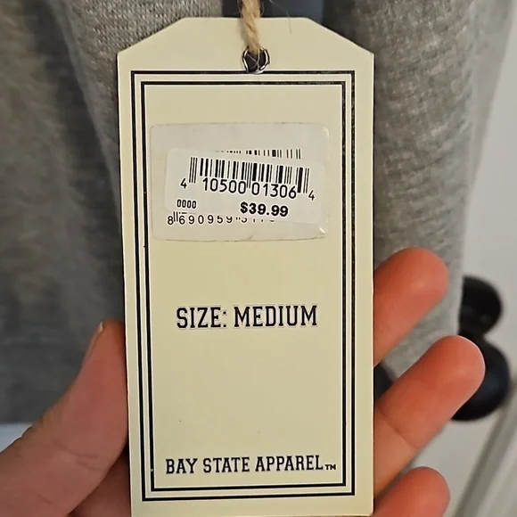 Grey Boston Hoodie Size M - Picture 2 of 5